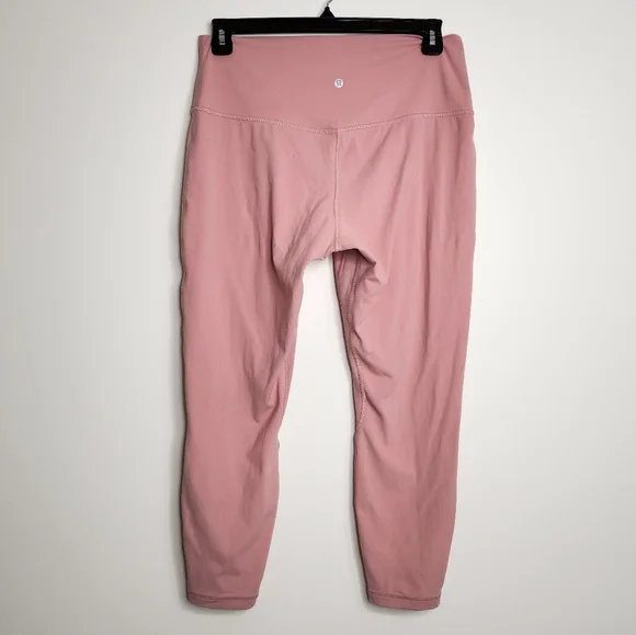 SOLD 🌟Lululemon Align High-Rise Crop Pant Leggings 25" in Pink Puff Size 14 - Picture 8 of 13